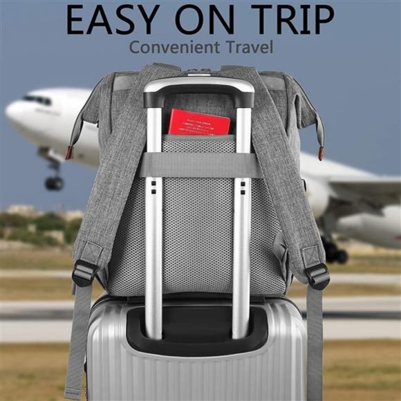 Laptop Backpack for Women, 15.6 Inch Computer Backpack Doctor Teacher - Picture 5 of 6